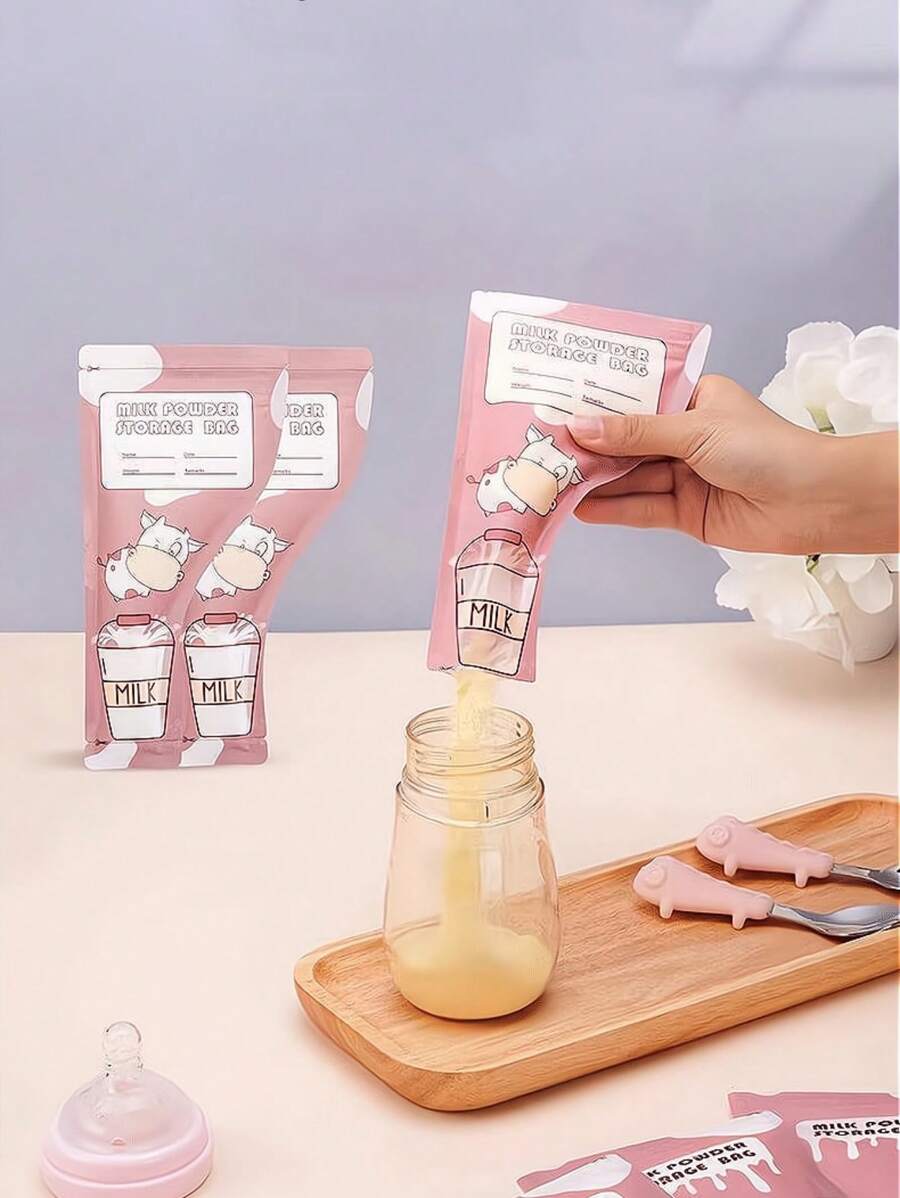 60PCS Milk Powder Bag, Disposable Portable Outdoor Packaging Bag, Large Capacity Fresh-Keeping Sealed Baby Milk Powder Storage Bag