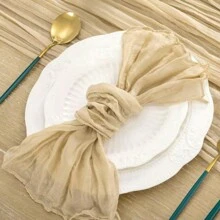 6/12/24/48pcs Set Cheese Printed Napkins, 50cm X 50cm Country Style Autumn Napkins, Suitable For Wedding, Autumn Dining Table Decoration