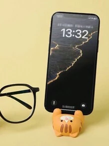 Cat Shaped Mobile Phone Stand Desktop Decor Ornament