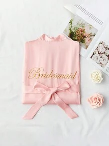 A Dressing Gown For Ladies Multi-Colored Wedding Bridesmaid Nightgown For Brides Dress For Girlfriends Party Embroidered Bathrobe For Brides Bathrobe For Weddings Party Wedding Supplies For Outdoor Weddings Holiday Party Supplies Home Bathroom Decor Summer, Fall