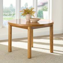 Better Homes & Gardens Adlin 39.125" Round Dining Table, Light Honey