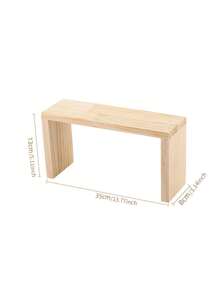 1 pièce Étagère d'affichage en bois en forme de U, option multi-taille pour figurines, parfums, cosmétiques, support d'affichage polyvalent avec rangement à étages