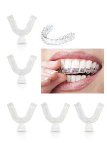 2pcs/4pcs/6pcs Sports Mouth Guards, Stop Snoring Anti Snoring Mouthguard Apnea Guard Bruxism Tray Sleep Aid Mouthguard Health Care,Sleep Teeth Guard For Stopping Grinding Teeth