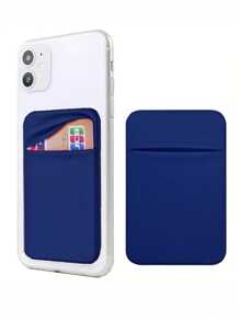 1 件粘性手机袋手机粘贴卡/ID（双重安全）带自粘贴纸适用于 Android 背面和所有智能手机有多种颜色可供选择旅行必需品卡夹卡夹钱包名片夹信用卡夹卡夹女士女士男士卡片钱包 Magsafe 钱包 - 彩色 - 查看 14