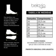 Sandália Tamanco Feminino Beira Rio Calce Fácil Branco Off Confortável Original - Preto - Visão 2