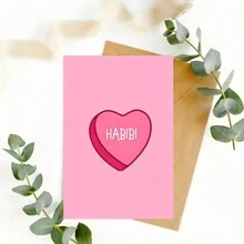 1pc Valentine's Day Greeting Card With Envelope, Paper Card, Suitable For Everyone, Romantic Gift For Husband, Wife, Boyfriend, Girlfriend - Versatile Choice To Express Love, Size: 6.3*4.33 Inches, Includes Envelope - Multicolor - View 7