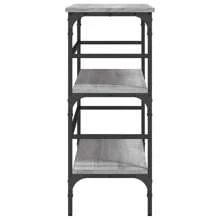 Consolle in legno multistrato di stile grigio Sonoma, 102x75 cm, arredo elegante per l'ingresso