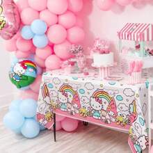 Sanrio 2pcs Sanrio Unique Hello Kitty Birthday Decorations - Rectangular Plastic Hello Kitty Tablecloth