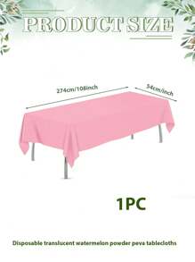 1pc/3pcs/4pcs/10pcs Black And Gold Disposable Plastic Tablecloth Rectangular Party Tablecloth Decor 137*274cm Gold Tabletop Cover, Suitable For Indoor Outdoor Birthday Wedding Anniversary Picnic Decoration - Multicolor - View 9