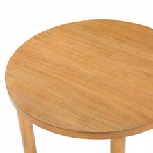 Better Homes & Gardens Adlin 39.125" Round Dining Table, Light Honey