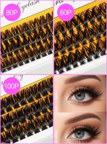 3 Pairs Natural Looking Mink Lashes, Waterproof, 3D Curled & Voluminous, DIY False Eyelashes For Light To Full Makeup, Suitable For Daily Use Or Events