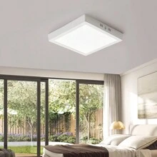 CANMEIJIA 1pc LED Ceiling Light, Cool White, Flat Panel Lamp For Home Lighting, Suitable For Living Room/Bedroom/Kitchen/Balcony/Dining Room/Hallway/Stairway/Attic, Choose Appropriate Size Based On Usage Needs, 10W/15W/20W/30W White Frame, 110V-220V - LED Panel Ceiling Light - View 8