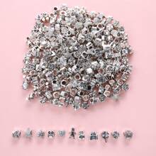Beads & Bead Assortments 30pcs Vintage Charm Beads Set For DIY Jewelry - Assorted Styles, Large Hole Design - Perfect For Women's Bracelets & Crafts