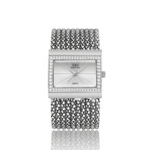 Relojes de mujer con esfera cuadrada dorada, banda de cobre, relojes de pulsera creativos para señoras
