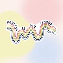 Healing Is Not Linear, Mental Health Sticker, Water Bottle Sticker, Laptop Sticker, Mental Health Awareness, Positivity Sticker, Decals,School Supplies,Back To School - Multicolor - View 12