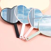 The New Electroplating Love Water Ripple Mirror Is Portable And The Girl Is Holding A Delicate And Cute High-Definition Mirror Makeup Mirror Birthday - Multicolor - View 16