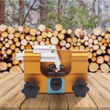 Chain Saw Sharpener, Professional Chainsaw, Portable Home Handheld Oil Saw Chain File And Chain Vise. - Gold - View 3