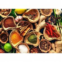 1 件无框现代烹饪香草香料寿司用具勺子墙面艺术海报帆布画奢华艺术品海报印刷家居厨房装饰植物