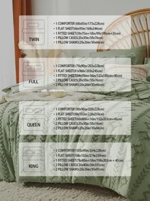 7 Piece Bed In A Bag Bed Comforter Set Queen, Elegant Tufted Comforter, Sheet And Pillowcase Set, Soft Microfiber, Comfortable And Warm Bedding Set, Bedroom Decor For All Seasons, Ideal Gift