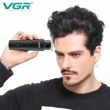 VGR Zero Cutting 男士可充电胡须修剪器理发器专业电动无绳理发器 V-933-黑色-无包装盒 - 黑色 - 查看 3