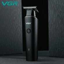 VGR Zero Cutting 男士可充电胡须修剪器理发器专业电动无绳理发器 V-933-黑色-无包装盒 - 黑色 - 查看 8