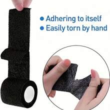 3pcs Set Self-Adhesive Elastic Bandages, Cohesive Non-Woven Sports Tape, Breathable & Stretchable Support, Suitable For All Ages, Non-Woven Fabric, Ideal For Running, Basketball, Soccer, Gym Workout - For Athletes Gym Accessories Sales Sports Tape