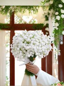 9Pcs Pack Of Artificial Baby's Breath, Exquisite And Realistic Baby's Breath Artificial Flowers, Artificial Flowers, Artificial Baby's Breath, Can Be Used For Home Decoration, Wedding Decoration, Bride's Bouquet, And Other Artificial Flowers To Match Flowers. Valentines