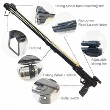 Tirachinas de acero inoxidable de alta resistencia, tirachinas automático para caza al aire libre, tirachinas de gran precisión y potencia - Juego de carretes de pesca de acero inoxidable - Ver 6