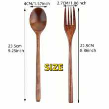 1/2pcs Wooden Spoon And Fork Set, Utensils For Food, Dessert, Soup, Salad, Fruit, Travel Cutlery, Pasta Fork, Mixing Utensils, Kitchen Gadgets, Mother's Day Gift, Suitable For Family Gatherings,School Supplies