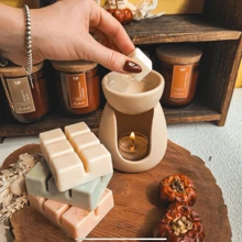 1pc/8pcs Aromatherapy Candles, Candle Sets, Scented Wax Melts, Iced Scented Candles, (3oz) Assorted Wax Warmer Blocks/Tarts - Rose, Vanilla, Coffee, Gardenia, Lavender, Sandalwood, Lemon, Apple Cinnamon, Fall Scented Wax Natural Wax Melts Soy Wax Blocks For Room Aromatherapy Wax Oil Burner Wax Tarts Aromatherapy Gift Set For Women. - Multicolor - View 3