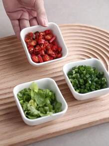 6 Stück keramische Saucenschalen, Teller, Küchenschüsseln, Gewürzschälchen für Zuhause, Küche, Raumdekoration, Restaurant. Verwendung für Salz, Zucker, Gewürze, Chilipulver. Geeignet für Outdoor, Hochzeit, Party, Geschenk, Geburtstagsdekorationen, Jahrestags-Lunchboxen, Bento-Boxen, Weihnachtsgeschenke