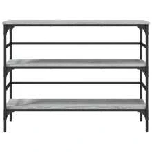 Consolle in legno multistrato di stile grigio Sonoma, 102x75 cm, arredo elegante per l'ingresso