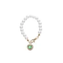 1 pezzo/2 pz Ciondolo per tazza in cristallo a forma di cuore scintillante, decorazione regolabile con perla finta, accessorio per tazza, regalo per Natale, Capodanno, San Valentino, Festa della Mamma