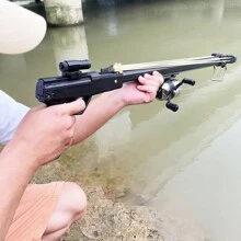 Tirachinas de acero inoxidable de alta resistencia, tirachinas automático para caza al aire libre, tirachinas de gran precisión y potencia - Juego de carretes de pesca de acero inoxidable - Ver 5