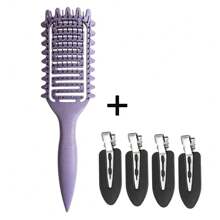 5 件套全新透气卷发刷，用于定义和塑造卷发 - 女性卷发，由 Candybrush 设计 - 彩色 - 查看 10