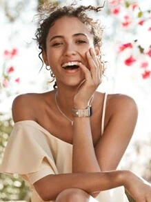 5件金属吊坠装饰戒指表带吊坠无限爱心钻石水钻饰品智能手表硅胶表带配件手链时尚配饰（不含手表和表带），兼容 Ultra/SE/11/10/9/8/7/6/5/4/3/2/1系列，兼容三星Galaxy Watch 7 Band/FE 6 5 4 40mm 44mm，Galaxy Active 2，兼容华为荣耀 - 玫瑰金 - 查看 9