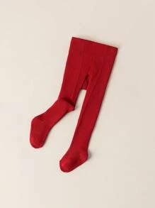 1 Pair Children's Warm & Breathable Tights - Thick Soft Terry Cloth, Stretchy Fitted, Autumn/Winter