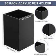 Suporte de Lápis e Caneta de Acrílico, Barril de Pincel Multifuncional, Recipiente Criativo para Canetas, Recipiente de Armazenamento Cosmético de Mesa, Organizador de Maquiagem, Suprimentos para Escritório, Escola e Casa, Padrão de 26 Letras Iniciais, Organizador de Mesa, Estojo de Lápis, Porta-Canetas, Estojo de Lápis Peludo, Estojo de Lápis Fofo, Organizador de Mesa de Escritório, Material, Organizador de Marcadores