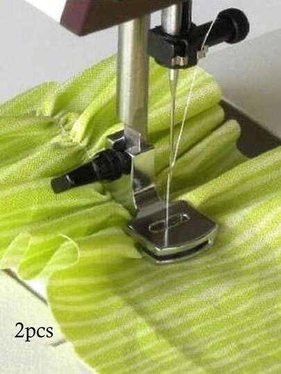 2Pcs Sewing Machine Presser Foot For Pleat Folding, Suitable For Most Home Low Shank Sewing Machines, Sewing Machine Parts And Accessories