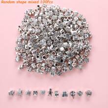 Beads & Bead Assortments 30pcs Vintage Charm Beads Set For DIY Jewelry - Assorted Styles, Large Hole Design - Perfect For Women's Bracelets & Crafts