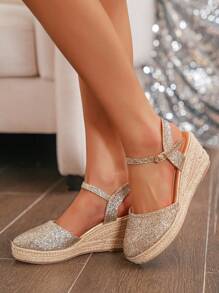 New Fashion Casual/Vacation Style Versatile Comfortable Rope Sole Women Wedges & Platform Sandals