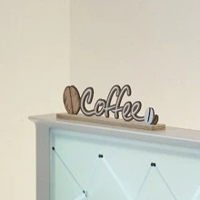 1 pieza Accesorio decorativo para el hogar de madera minimalista y creativo, adecuado para la entrada, la sala de estar, la cafetería, exhibición en la mesa - Caqui - Ver 4