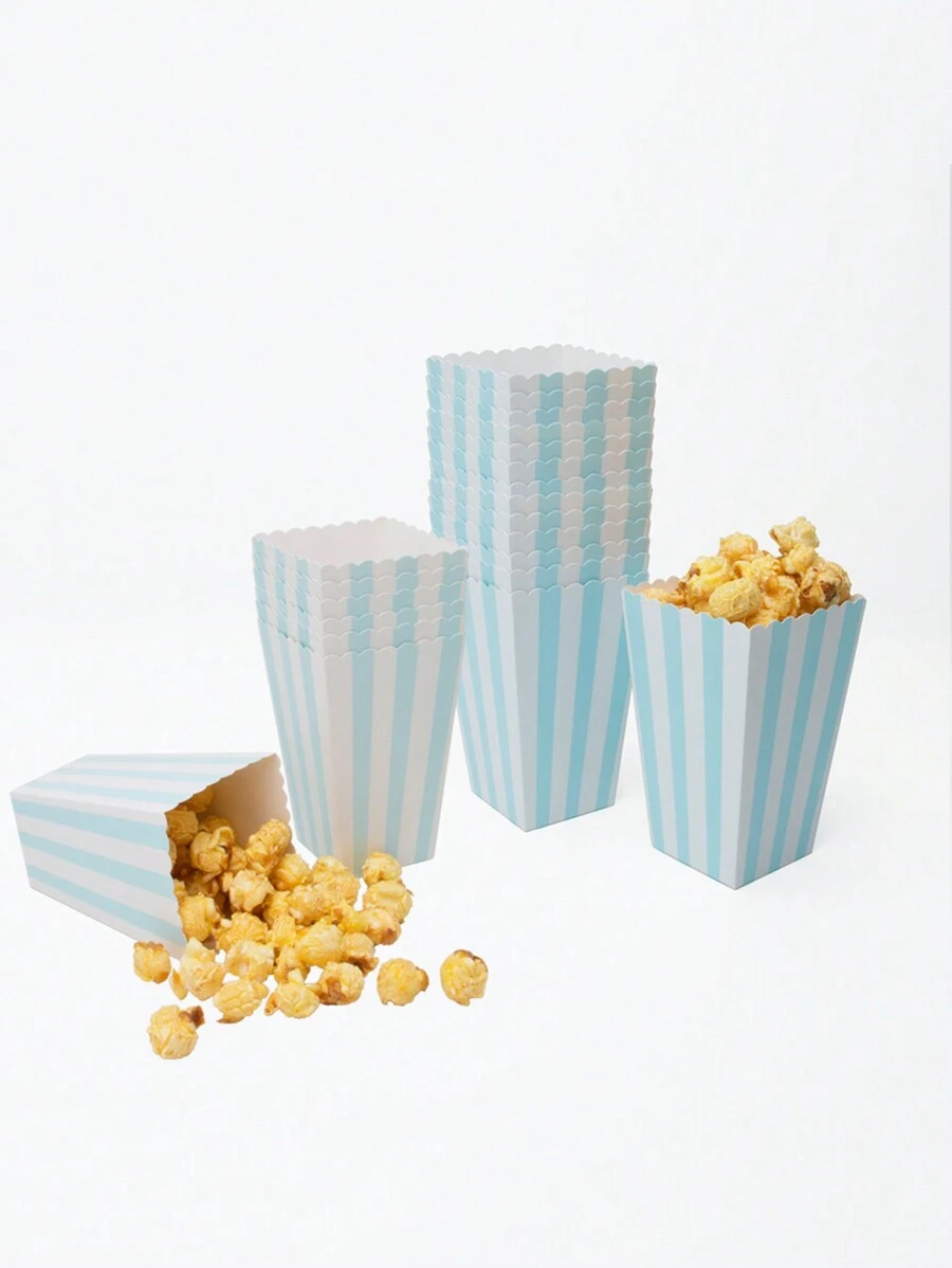 5 szt./10 szt. pojemników na popcorn, uchwyty na przekąski popcorn, torebki na popcorn, odpowiednie na imprezy i do kina, dekoracja urodzinowa na karnawał