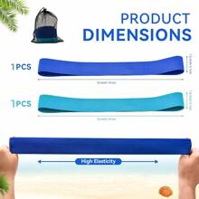 2 Pcs Towel Bands For Beach,Pool&Cruise Chairs, Beach Towel Bands-The Better Towel Clips For Chairs Cruise Option For Beach, Pool & Chairs - Beach Towel Bands For Beach Chairs - Cruise Ship Essential