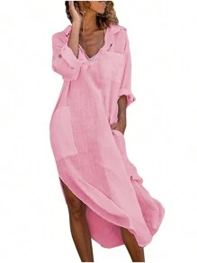 Women Cover Ups - Pink - View 1