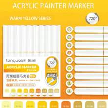 9/126 pièces Stylos de peinture acrylique vibrants - Embouts de brosse doux, à base d'eau, séchage rapide, pouvant être mélangés et résistants à la lumière - Idéal pour la peinture sur canevas, pierres, bois, verre, céramique, tissu, DIY, Halloween et idées de cadeaux de Noël pour la rentrée scolaire