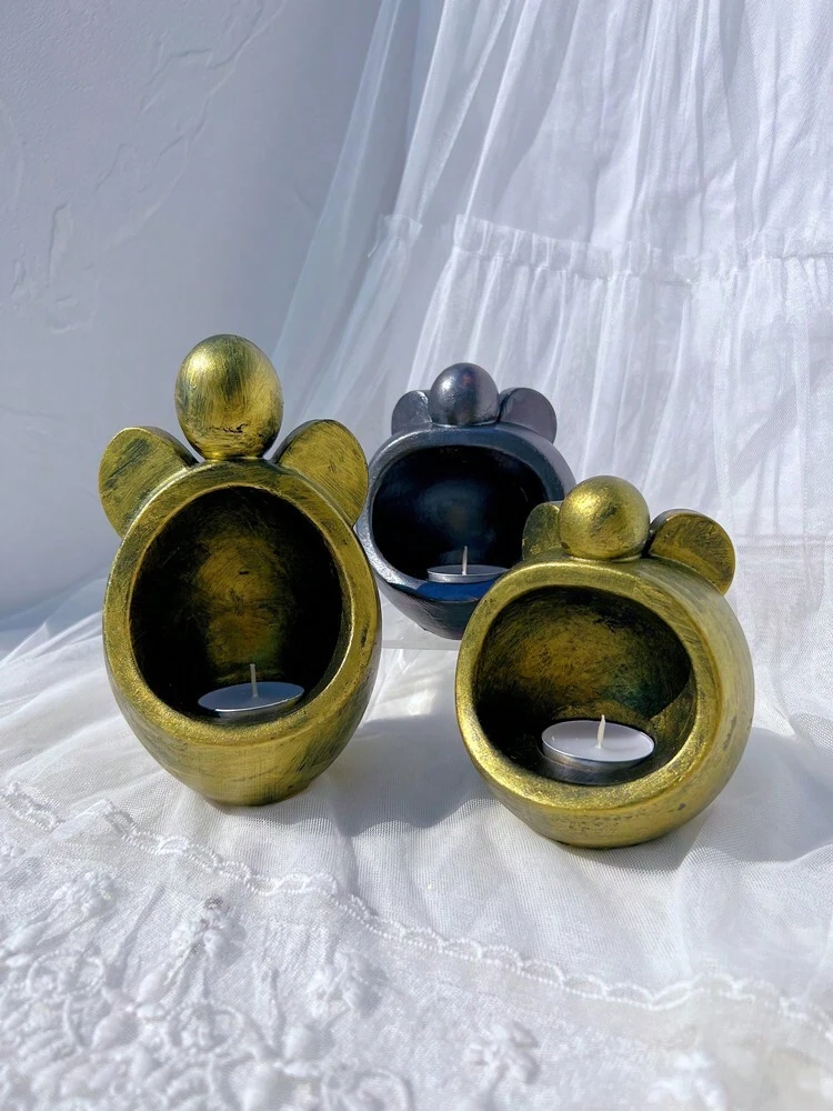Moldes Para Portavelas De Silicona Y Cemento | Crea Portavelas únicos
