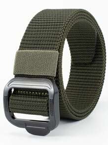 Men's Belt Imitation Nylon Tactical Belt Casual Versatile Metal Buckle Belt Outdoor Sports Canvas Belt Paired With Jeans Belt Fall, Autumn, Halloween Autumn-Winter Accessories,Suitable For Teens, Youth,Men,Casual, Outdoor, Athletic, Vacation, Graduation Gifts, Birthday, Daily Wear - Multicolor - View 8