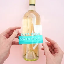 100 piezas de etiquetas adhesivas personalizadas de forma asimétrica de 1,0-2,0 pulgadas, transparentes, para embalaje de productos personalizables, decoración de regalos de boda y vacaciones - Extranjero - Ver 4