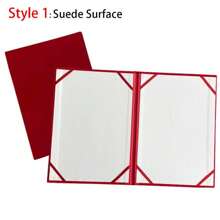 1pc Signing Contract A3 A4 Art Paper Hardcover Hosted Speech Plush Surface PU Leather Certificate Protector Thicken Poetry Reading Certificate Cover File Page Folder